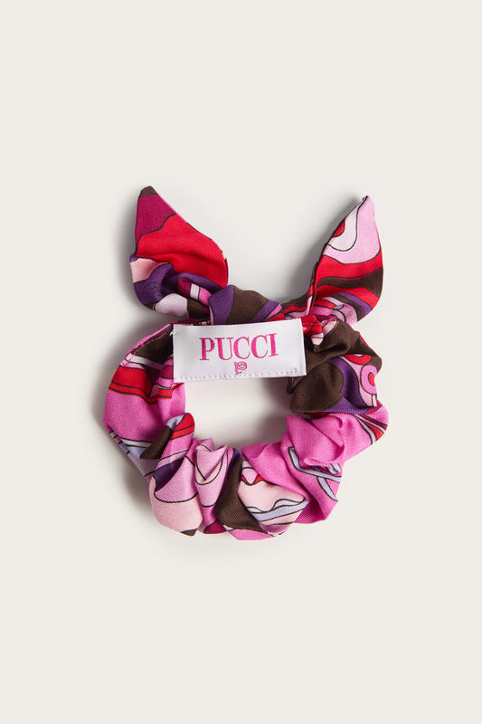 Elastico Scrunchie in Stampa Orchidee