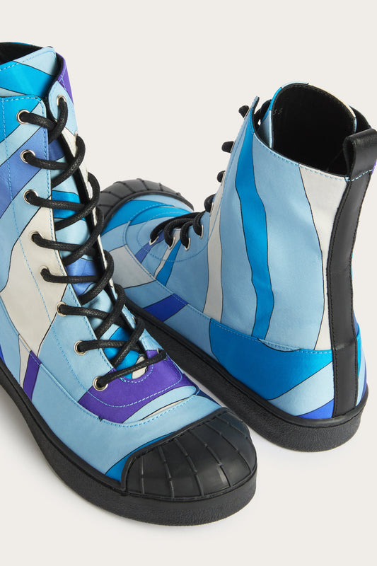 Stivaletti in Stampa Marmo