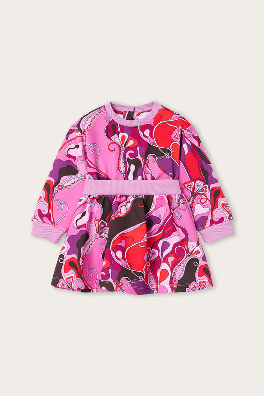 Orchidee Print Dress