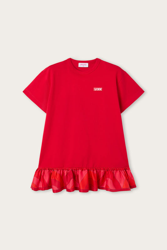 Printed Flounce Dress