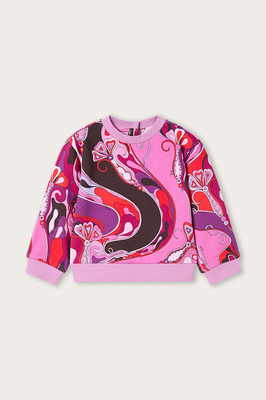 Felpa Baby in Stampa Orchidee