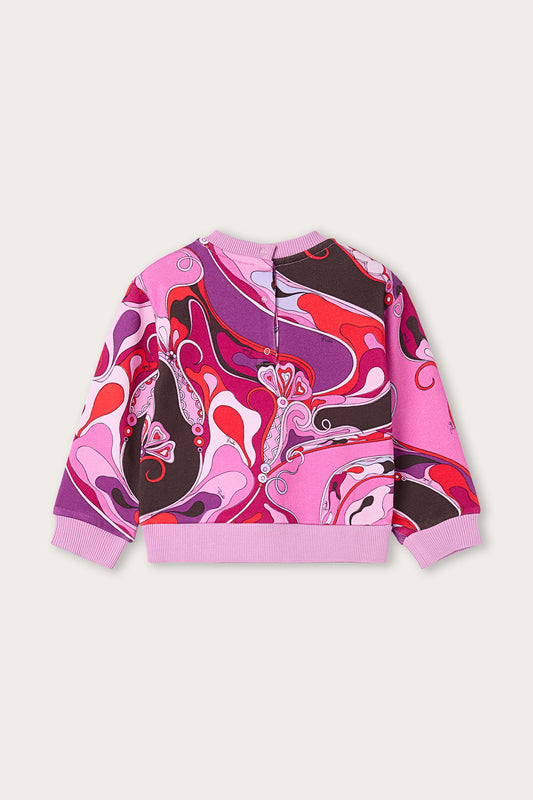 Felpa Baby in Stampa Orchidee