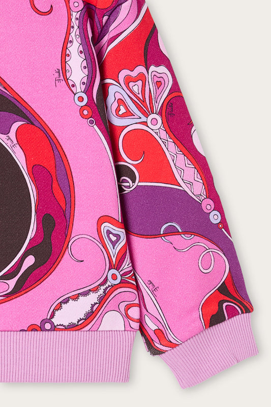 Felpa Baby in Stampa Orchidee