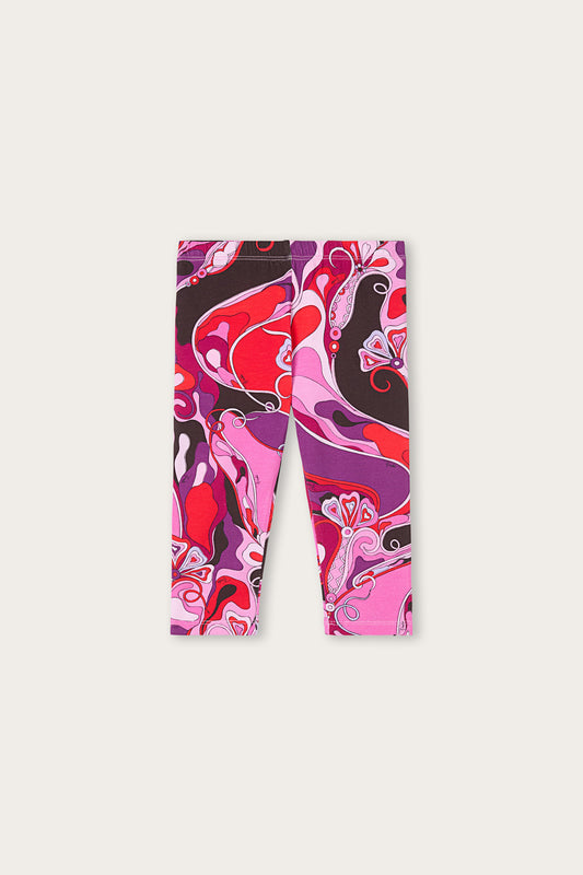 Orchidee Print Baby Leggings