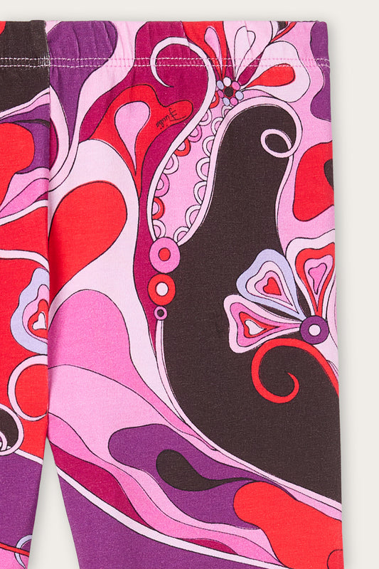 Orchidee Print Baby Leggings