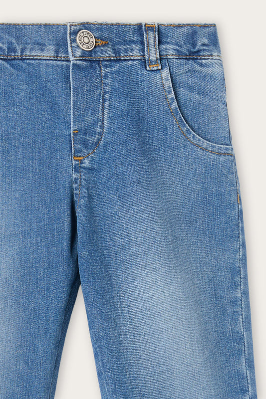 Jeans with Printed Pockets