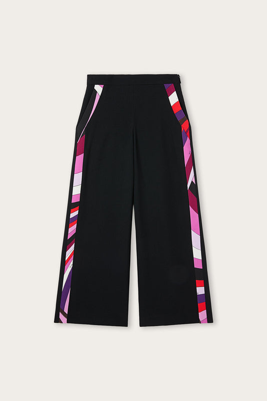 Pantaloni con Bande Laterali Stampate