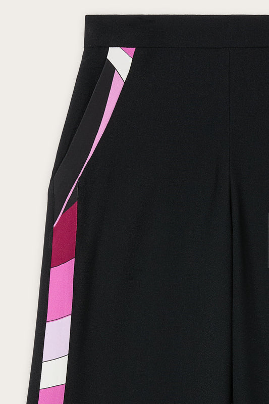 Pantaloni con Bande Laterali Stampate