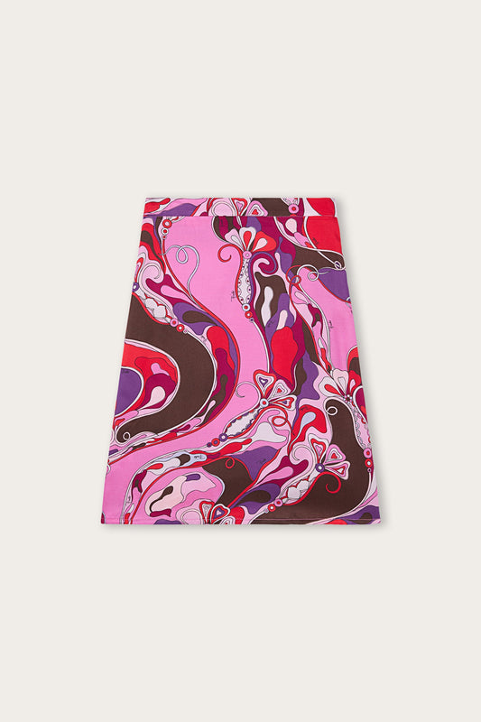 Gonna in Stampa Orchidee