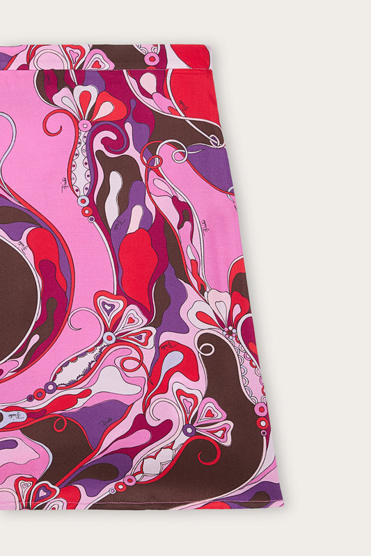 Gonna in Stampa Orchidee