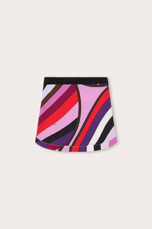 Iride Print Mini Skirt