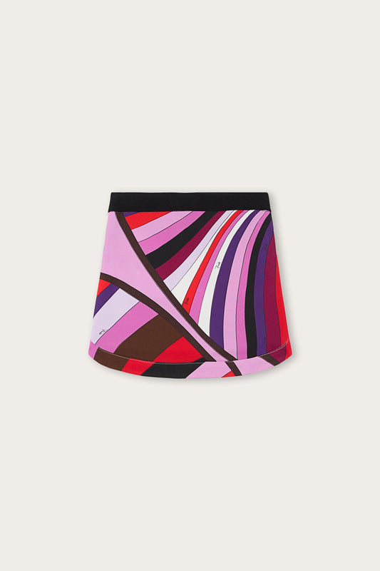 Iride Print Mini Skirt