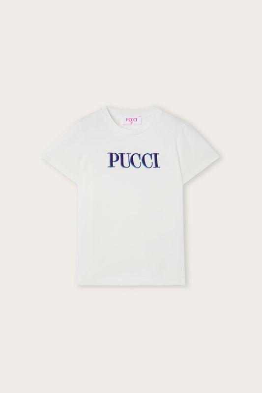 T-shirt with Embroidered Logo