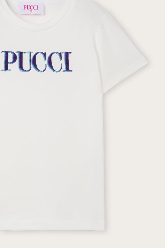 T-shirt with Embroidered Logo