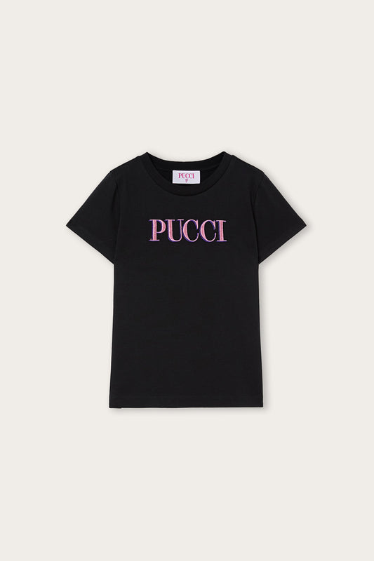 T-shirt with Embroidered Logo