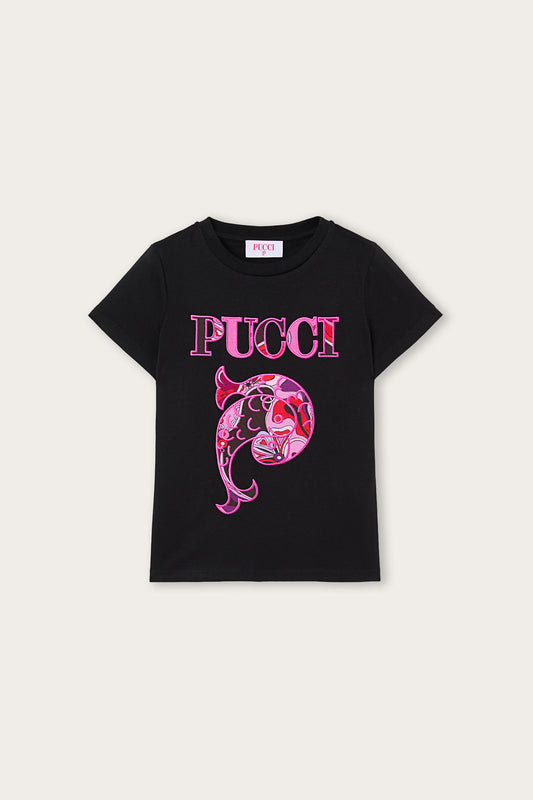 T-shirt with Macro Embroidery