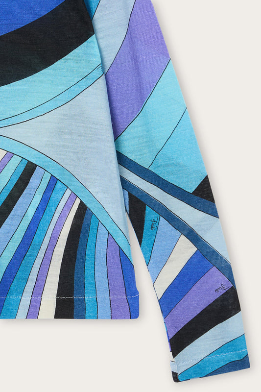 Iride Print Turtleneck