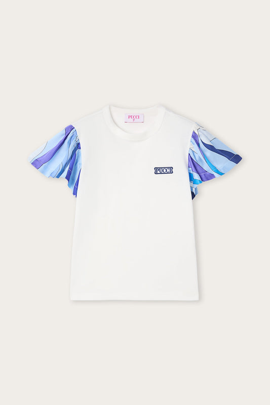 T-shirt con Maniche Stampate