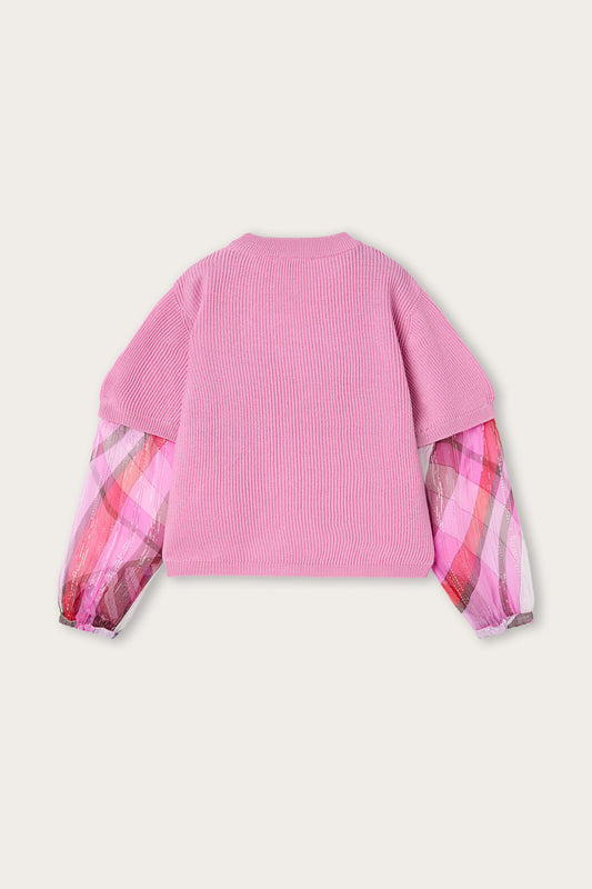 Maglione con Maniche in Voile