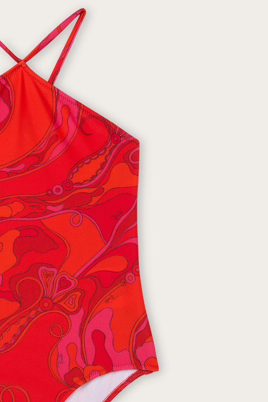 Orchidee Print Swimsuit