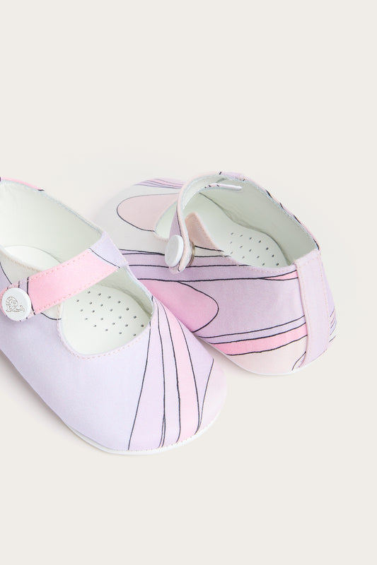 Onde Print Newborn Ballerina Flats