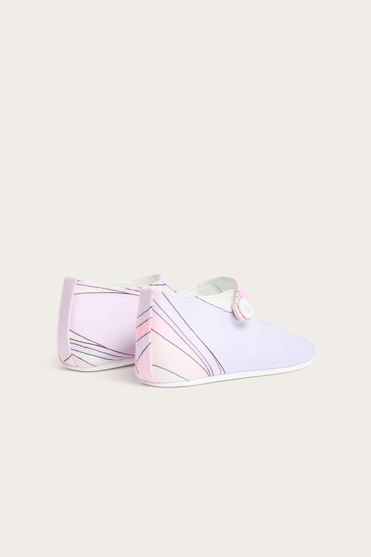 Onde Print Newborn Ballerina Flats