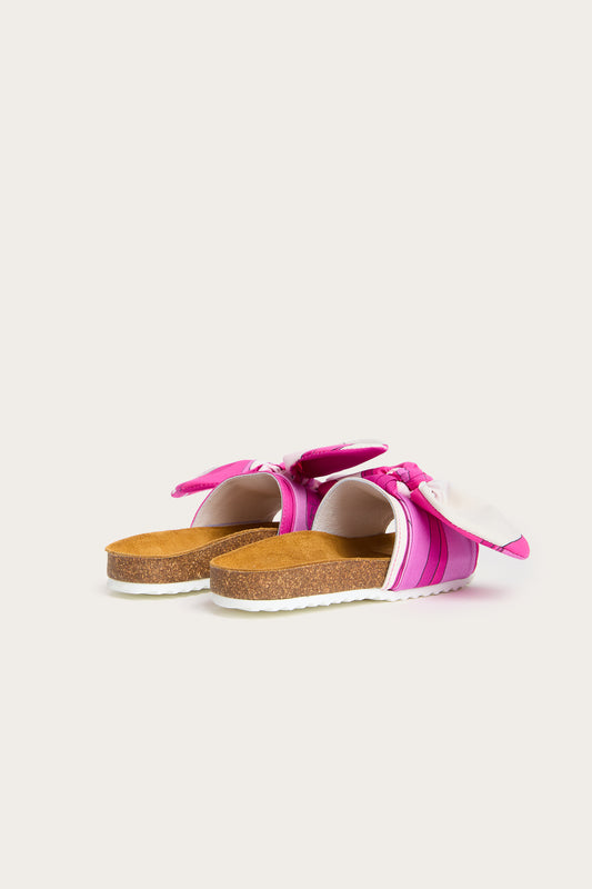 Onde Print Bow Sandals
