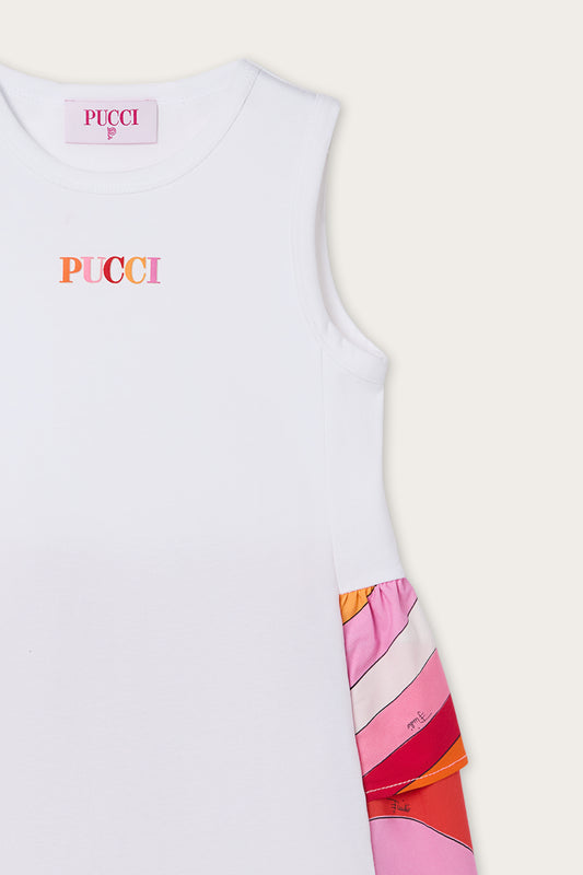 Dress with Iride Print Detail