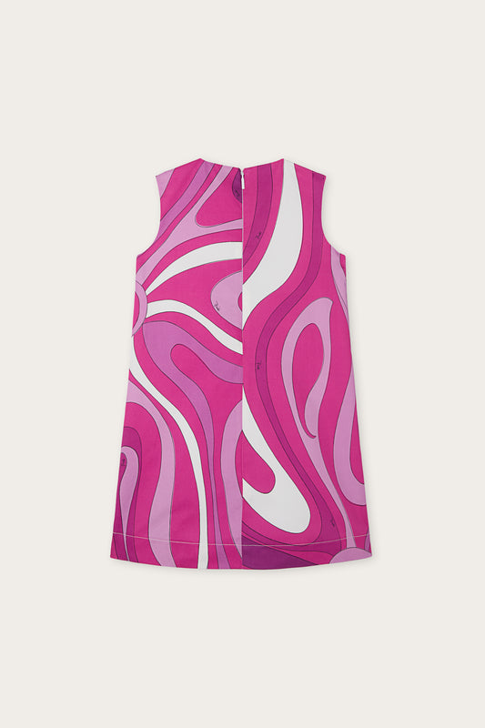 Dress with Marmo Printed Details