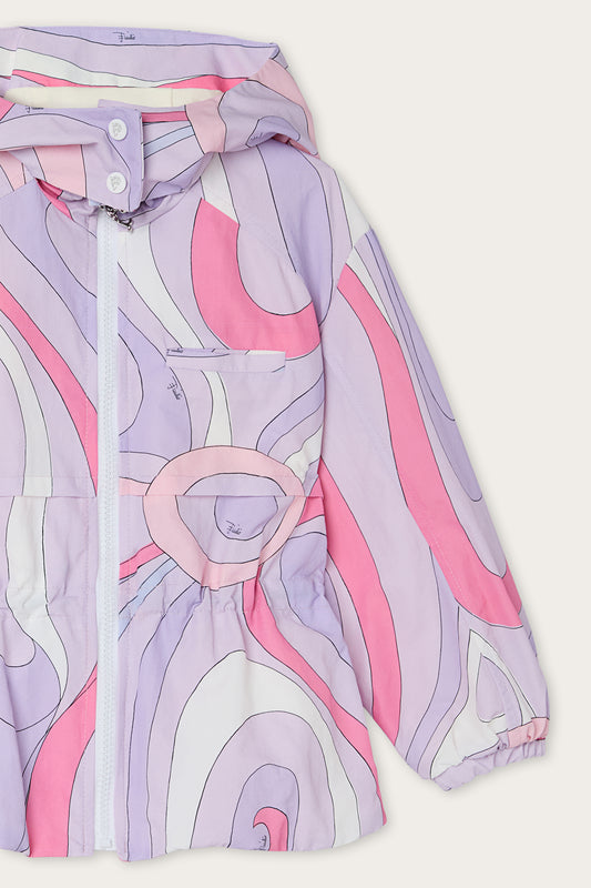 Marmo Print Waterproof Jacket