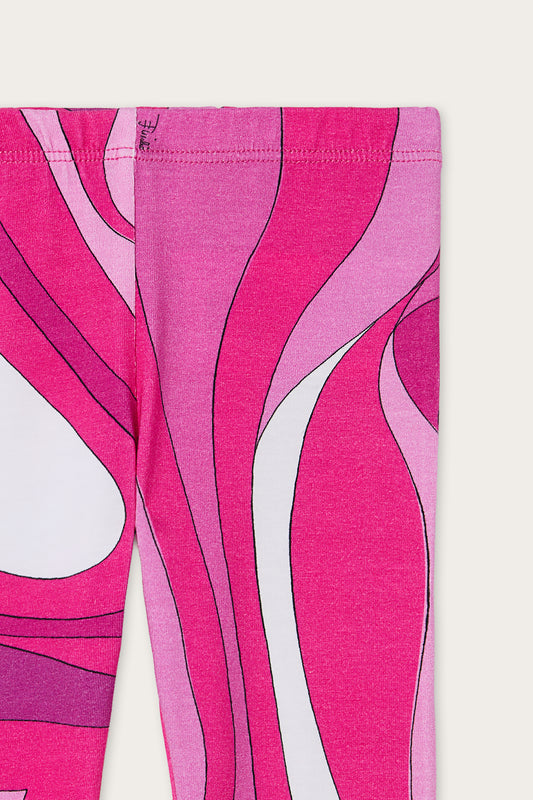 Leggings in Stampa Marmo