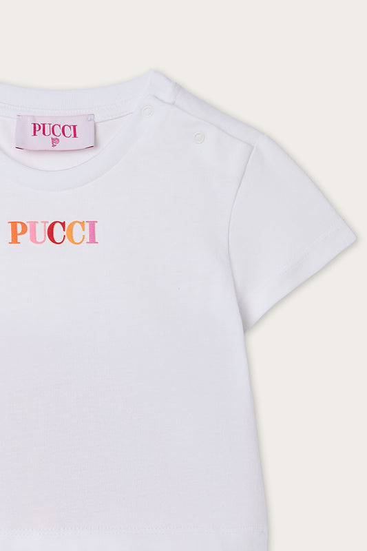 T-shirt with Embroidered Logo