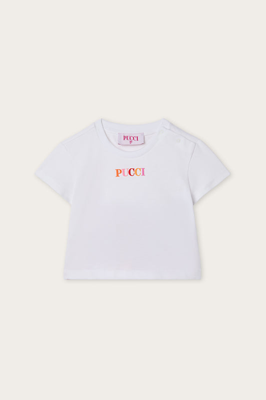 T-shirt with Embroidered Logo