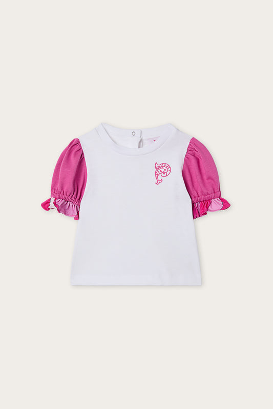 T-shirt with Embroidered Logo