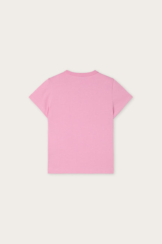 T-shirt with Embroidered Logo and Fish