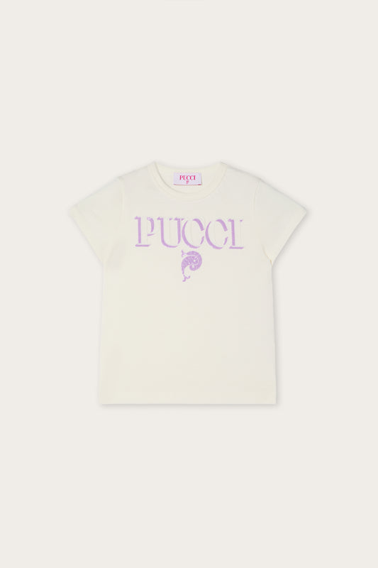 Sequin-Embellished Logo T-Shirt