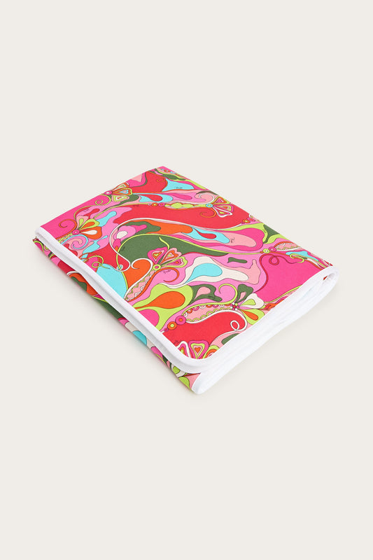 Orchidee Print Cotton Baby Blanket