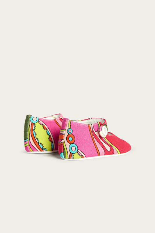 Orchidee Print Baby Ballet Flats