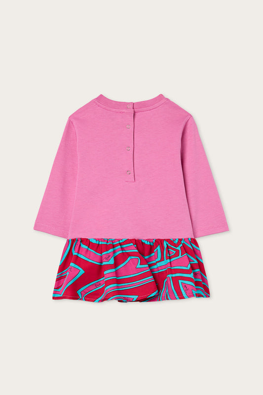Labirinto Print Cotton Jersey Dress