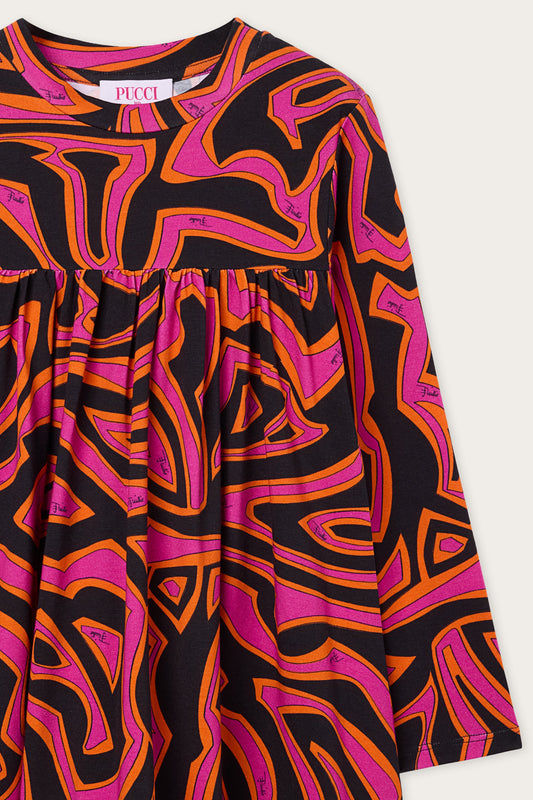 Labirinto Print Cotton Dress