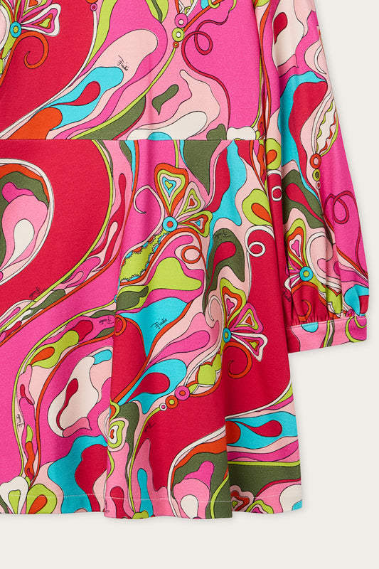 Orchidee Print Dress