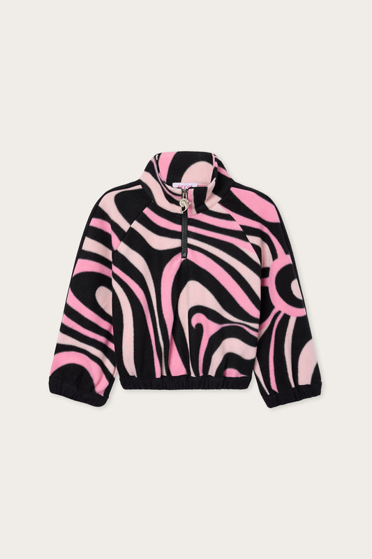 Marmo Print Velvet Sweatshirt