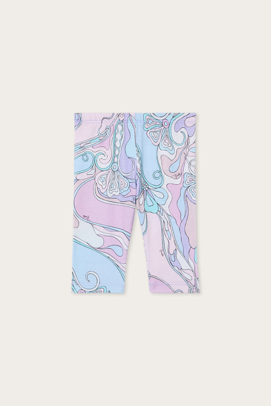 Leggings in Stampa Orchidee