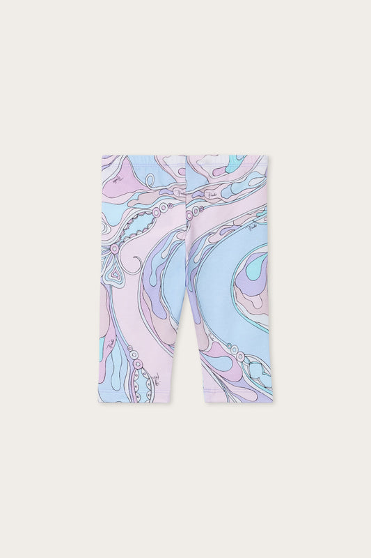Leggings in Stampa Orchidee