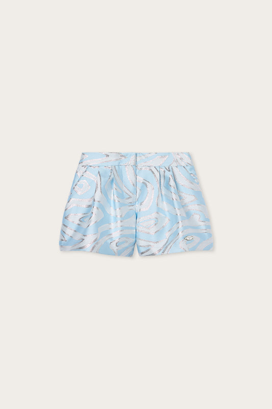 Labirinto Print Lurex Shorts