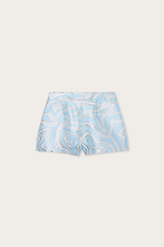 Labirinto Print Lurex Shorts
