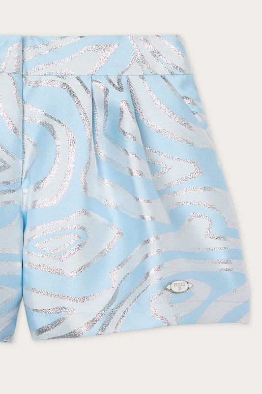 Labirinto Print Lurex Shorts