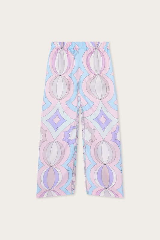 Pantaloni in Seta in Stampa Collane