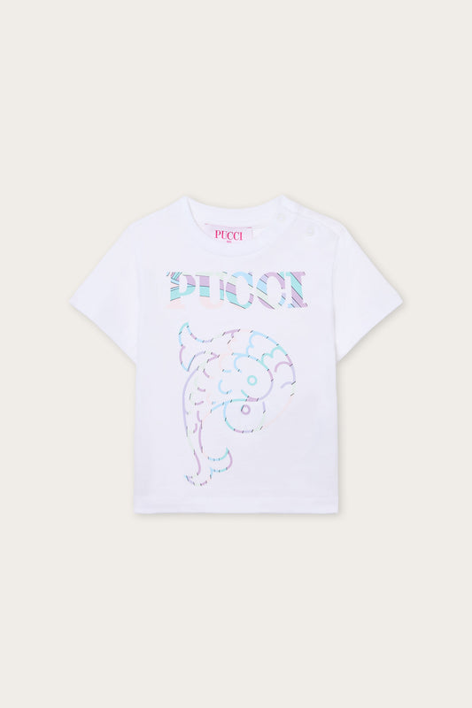 T-shirt in Jersey di Cotone Biologico