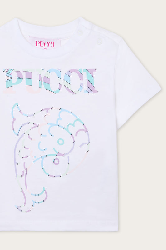 T-shirt in Jersey di Cotone Biologico